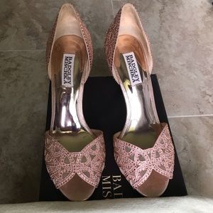 BADGLEY MISCHKA Harris Peep Toe Pump Size 7.5